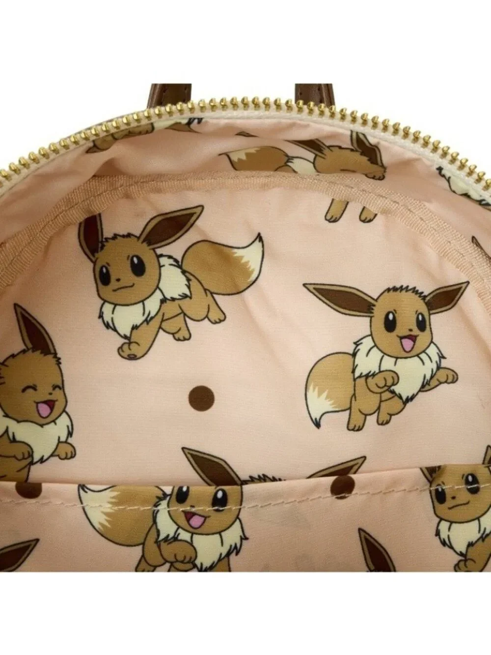 Loungefly Pokémon Eevee Gold Brown Sequin Cosplay Mini Backpack NWT